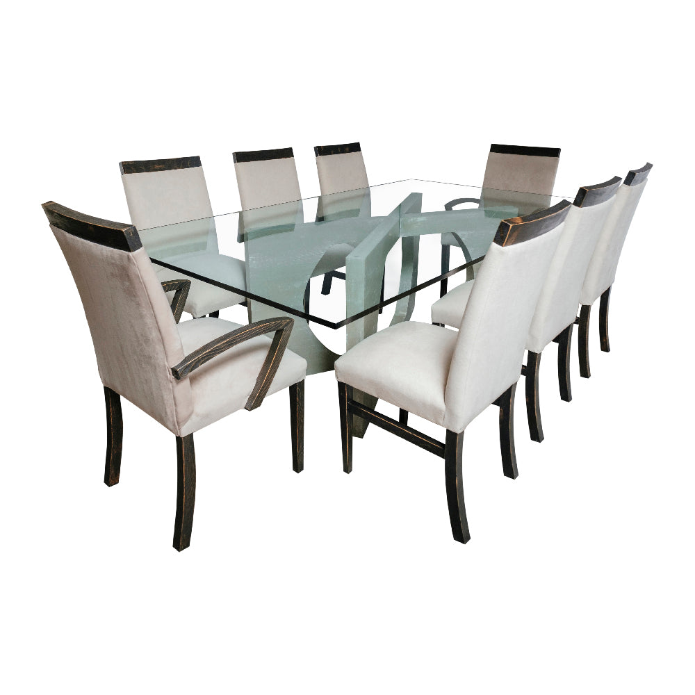 Mesa de comedor X Oval