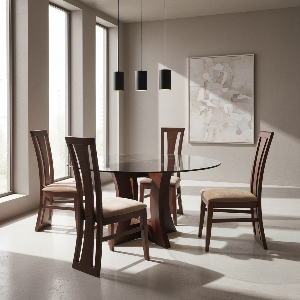 Mesa de comedor Cruz Simple Circular
