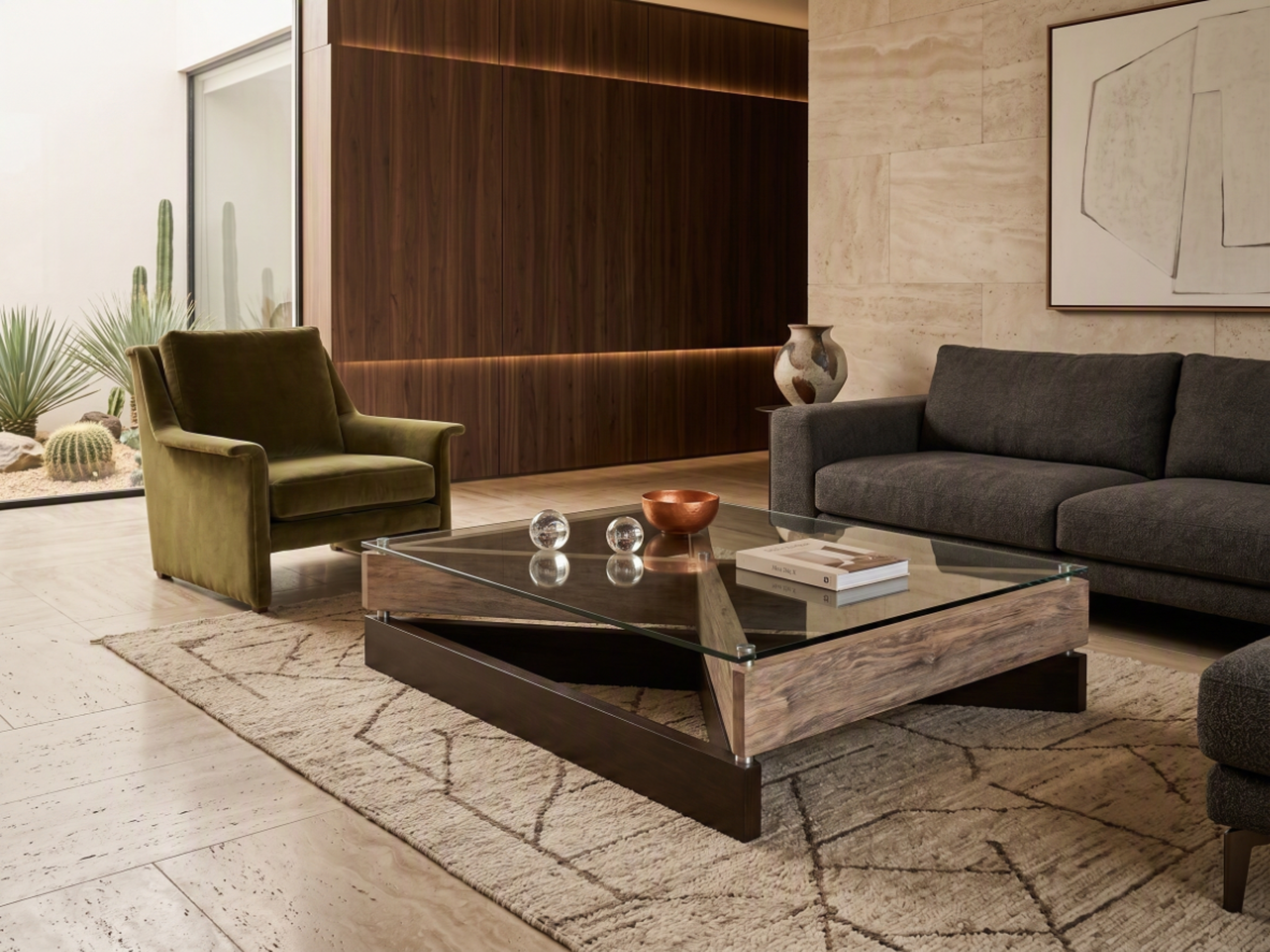 Mesa de centro 2x en madera nativa – El Ciprés
