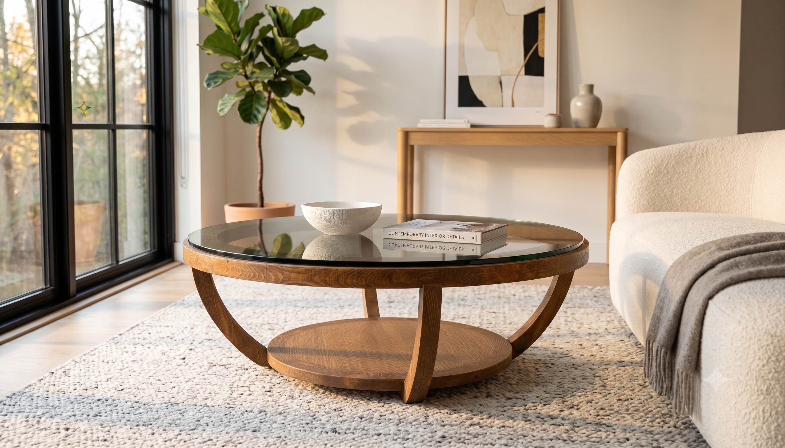 Mesa de centro Copa en madera nativa – El Ciprés