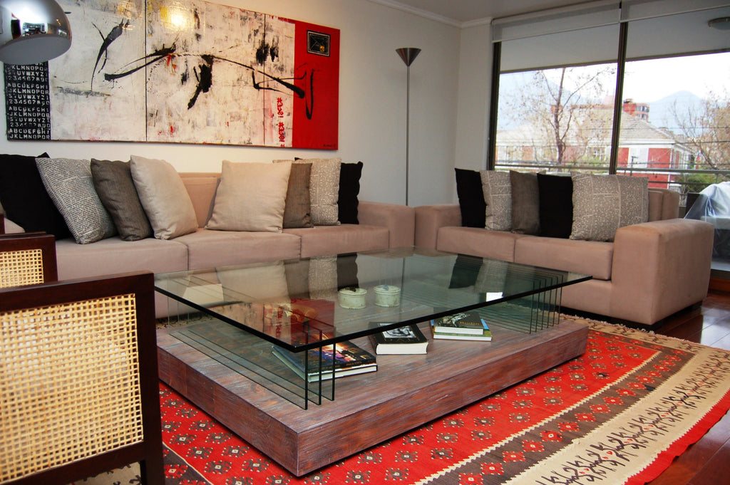 Mesa de Centro Triple vidrio