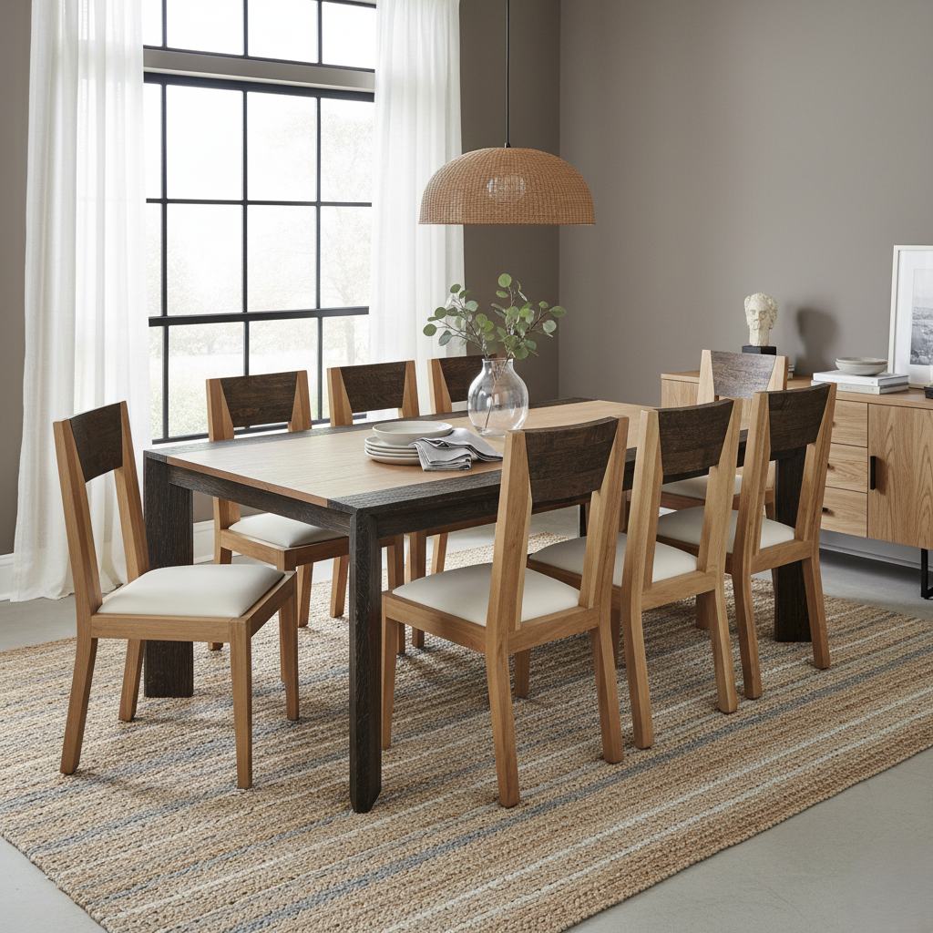 Mesa de comedor 4 patas cuadrada
