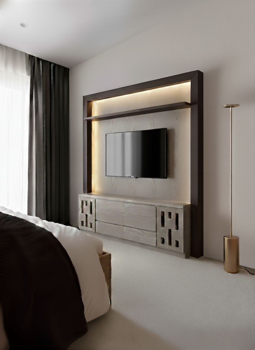 Rack TV dormitorio
