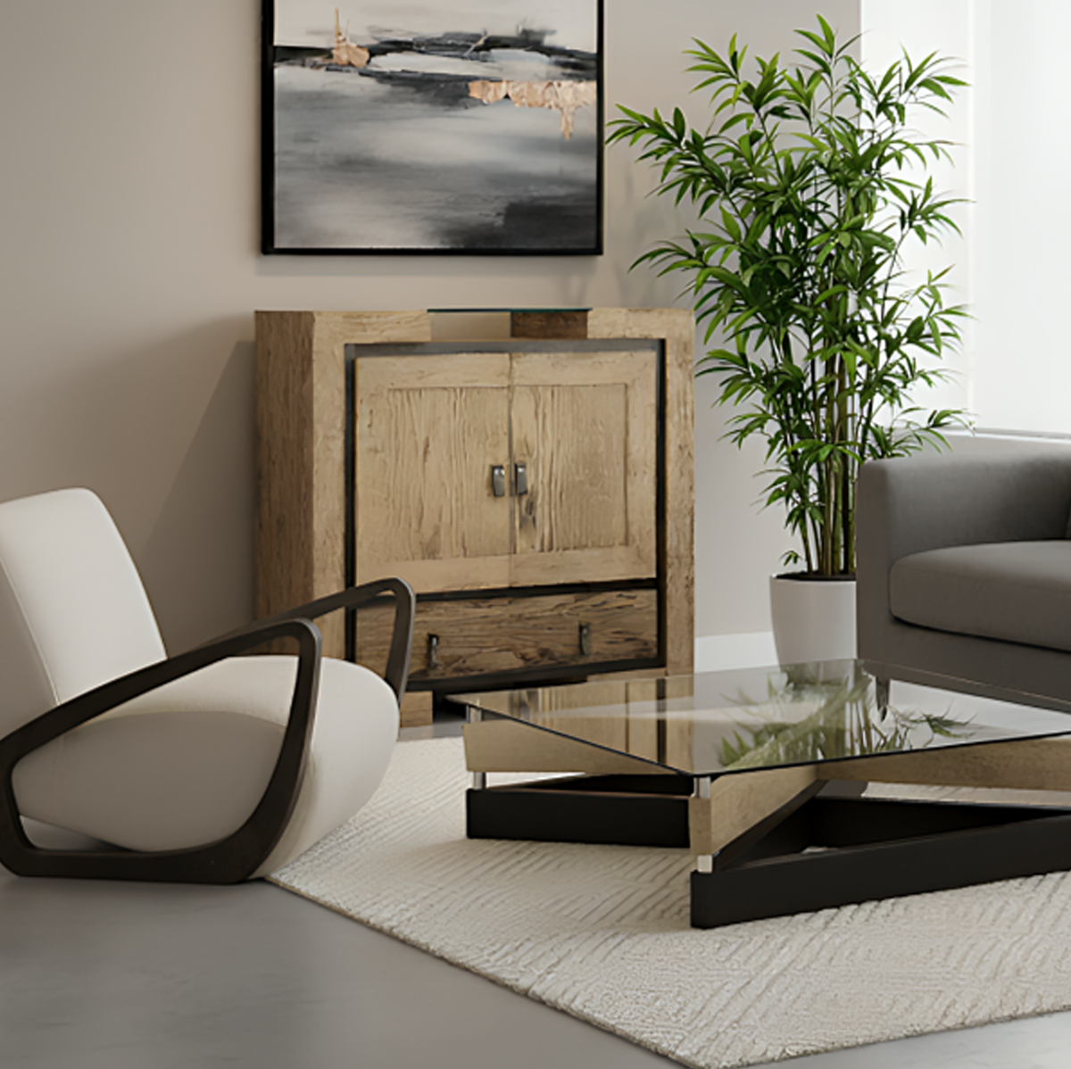 Alacena bar 2C - 100x100 cm