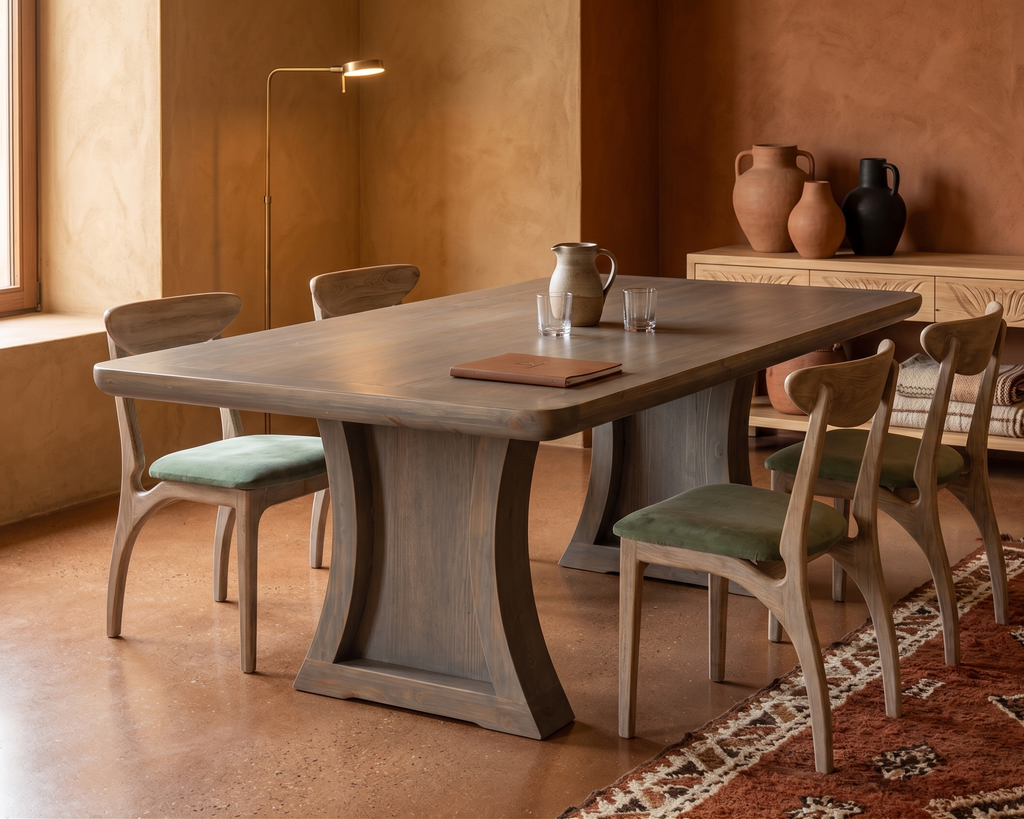 Mesa de comedor Movi 2 en madera nativa – El Ciprés